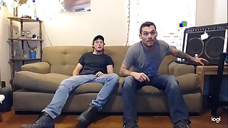 These guys said they were straight&comma; but they'd still jerk off&period; They didn't know the camera was on&period;